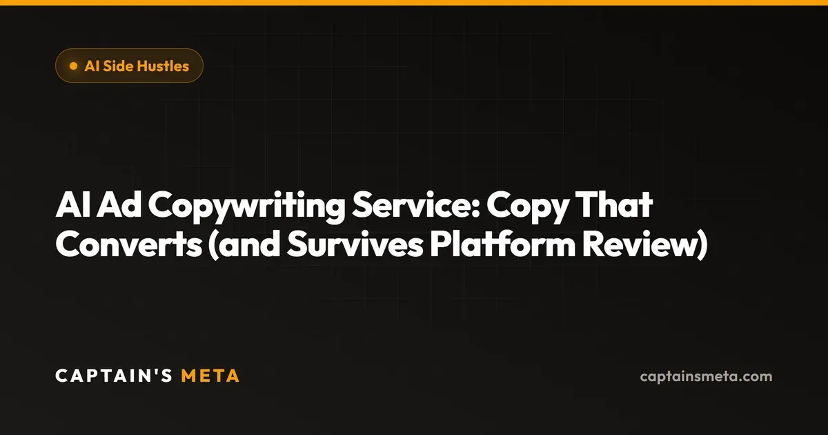 AI Ad Copywriting Service: Copy That Converts (and Survives Platform Review)