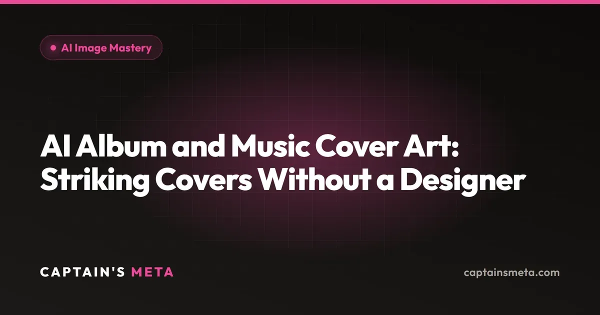 AI Album, Music, and Podcast Cover Art: Pro Covers Without a Designer