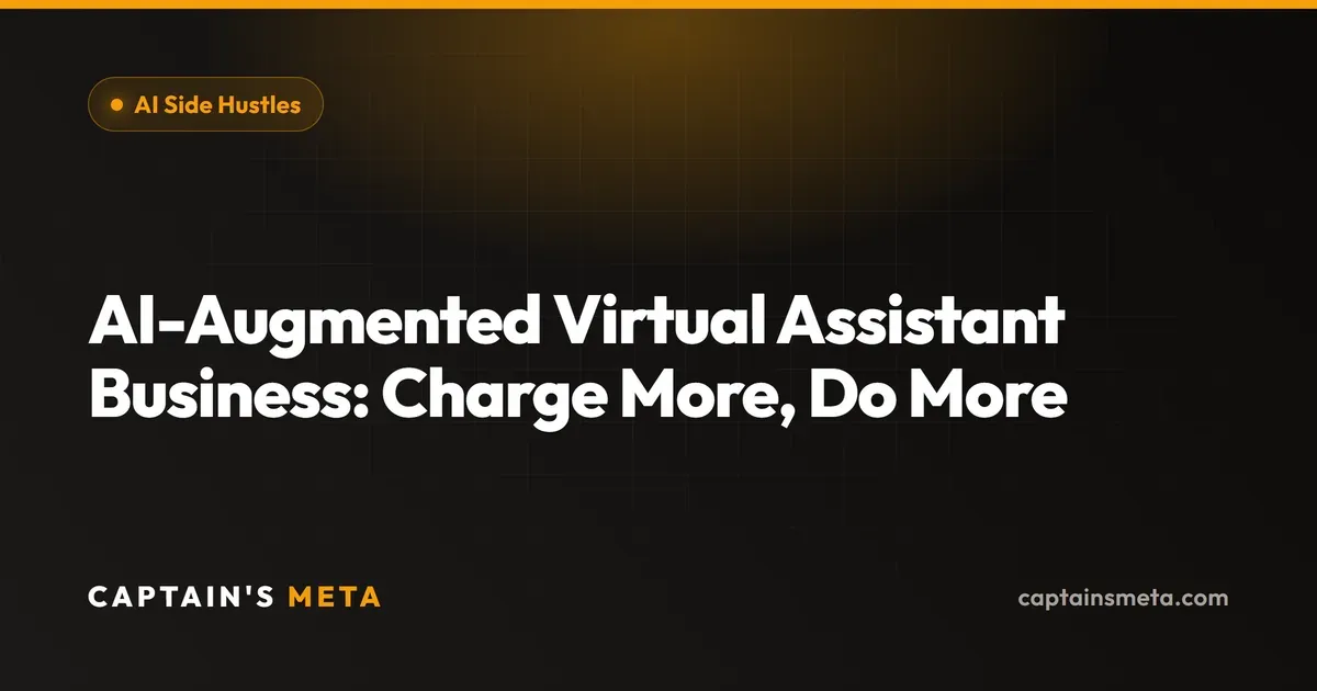 AI-Augmented Virtual Assistant Business: Charge More, Do More
