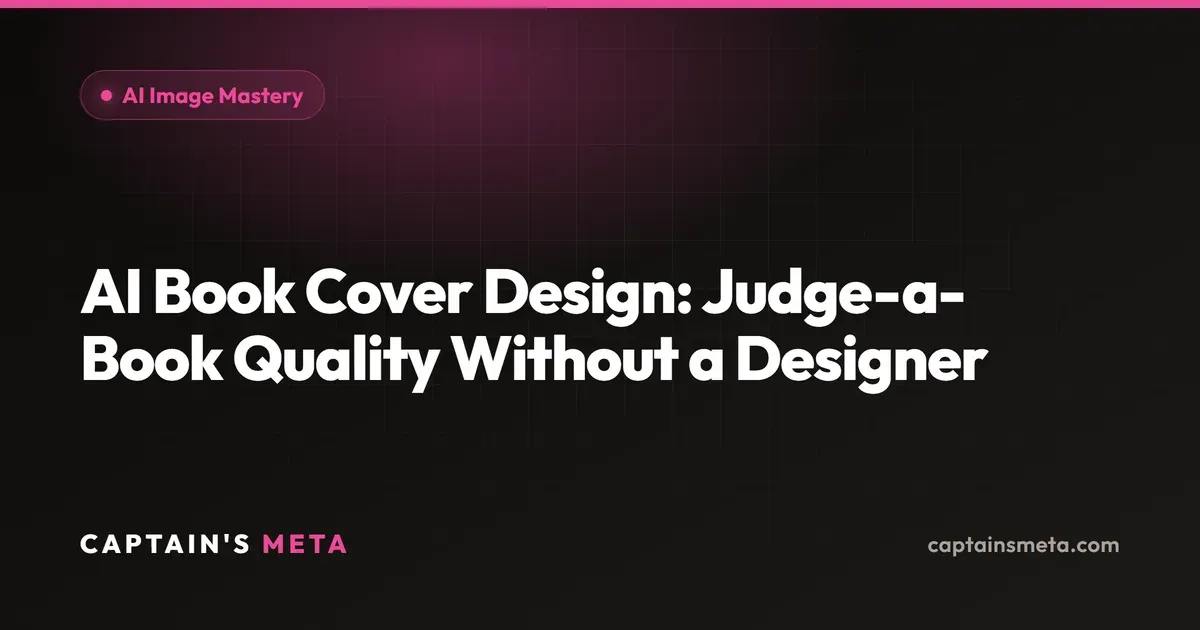 AI Book Cover Design: Covers That Sell Without a Designer