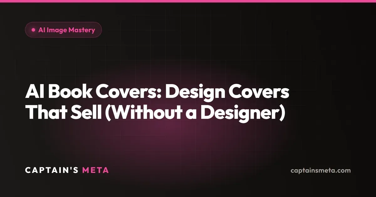 AI Book Covers: Design Covers That Sell (Without a Designer)