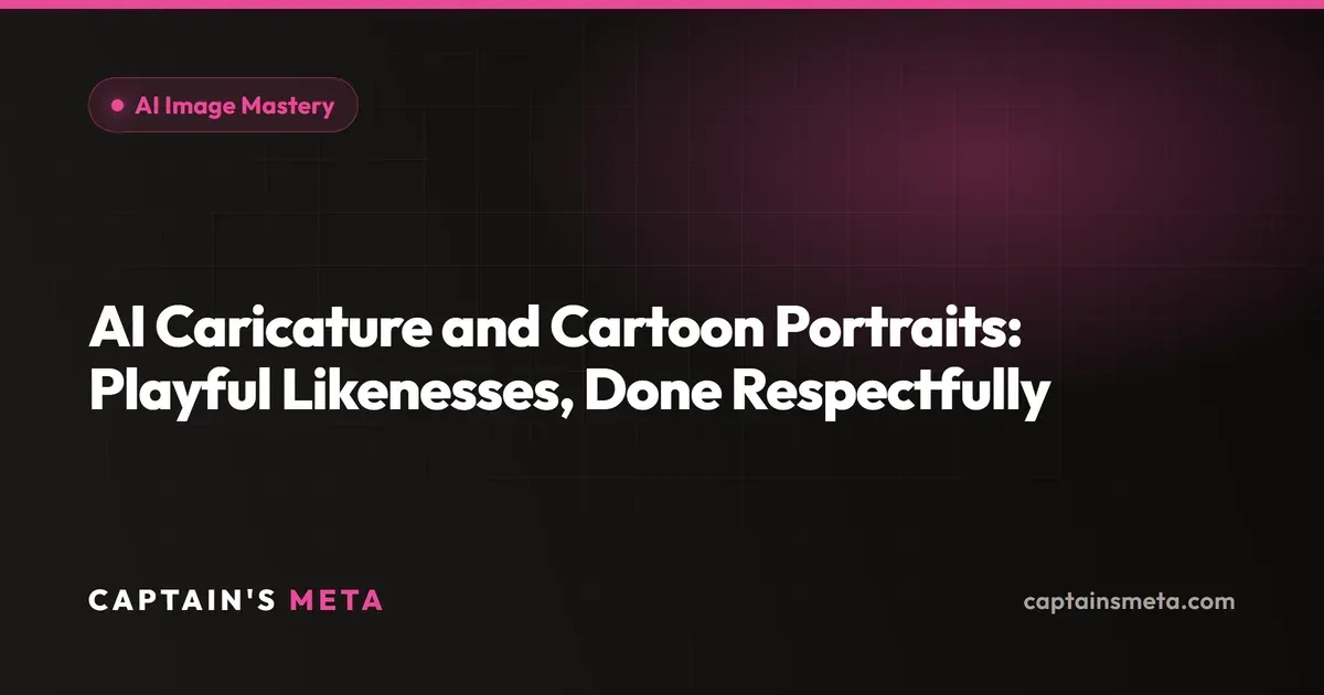 AI Caricature and Cartoon Portraits: Playful Likenesses, Done Respectfully