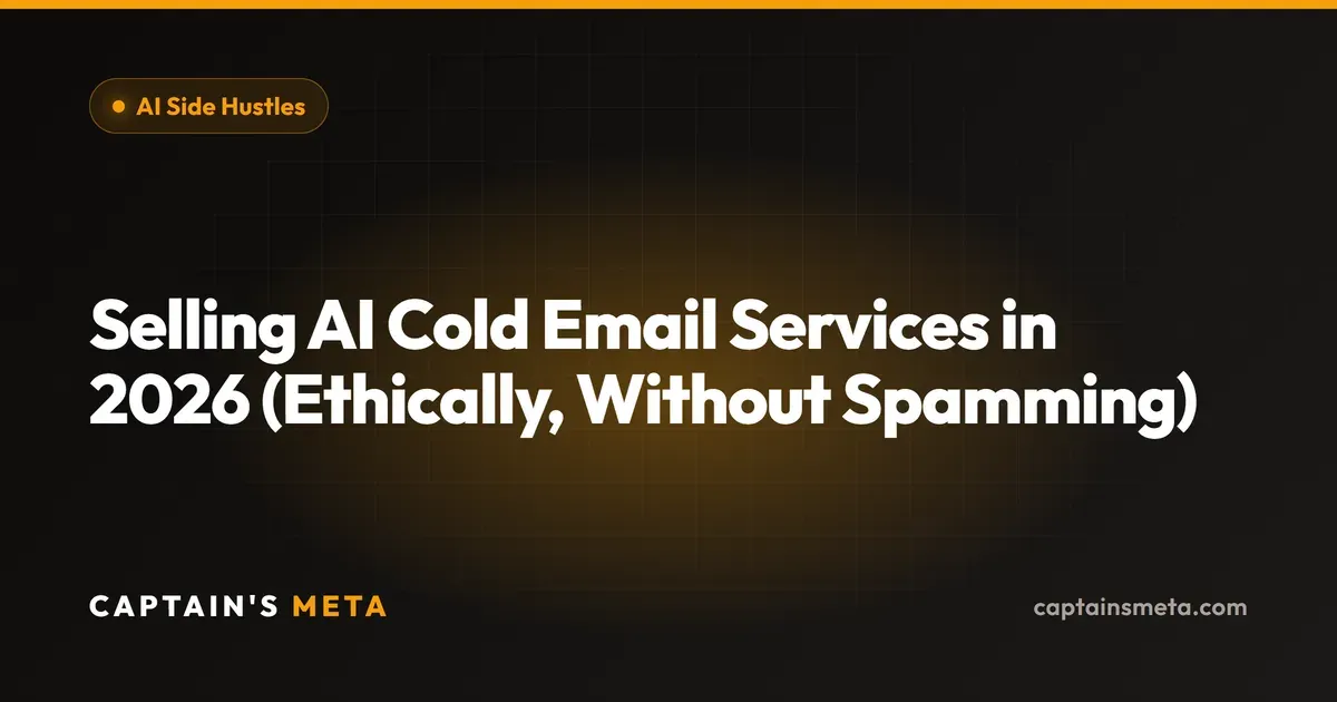 Selling AI Cold Email Services in 2026 (Ethically, Without Spamming)