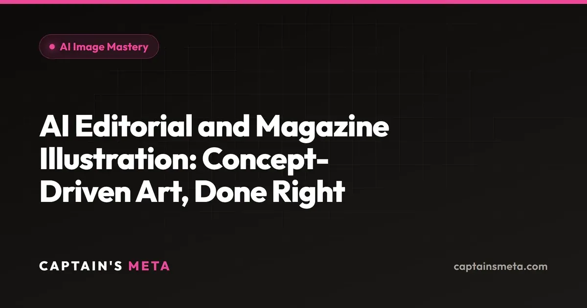AI Editorial and Magazine Illustration: Concept-Driven Art, Done Right