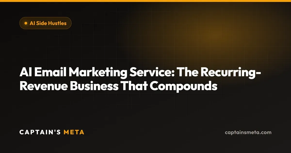AI Email Marketing Service: The Recurring-Revenue Business That Compounds