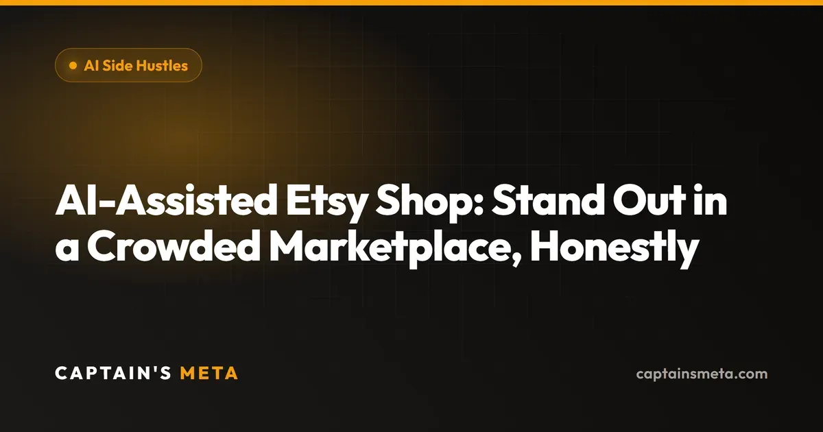 AI-Assisted Etsy Shop: Stand Out in a Crowded Marketplace, Honestly