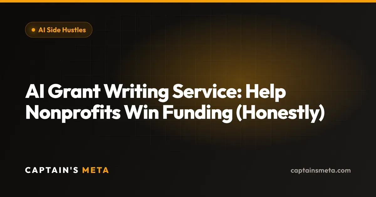 AI Grant Writing Service: Help Nonprofits Win Funding (Honestly)