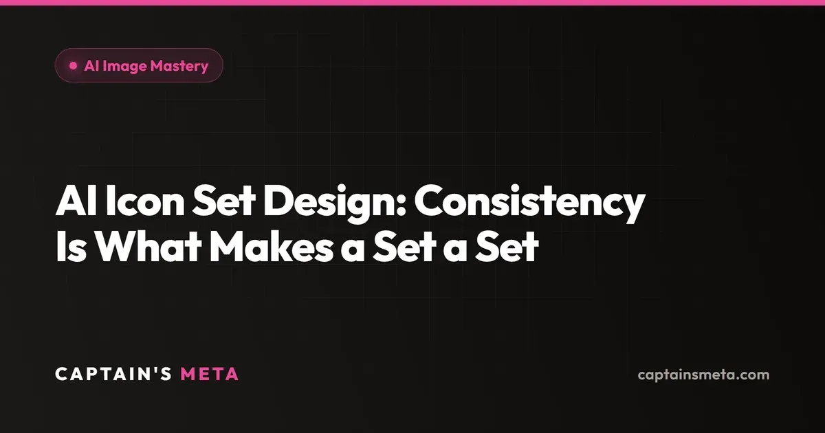 AI Icon Set Design: Consistency Is What Makes a Set a Set