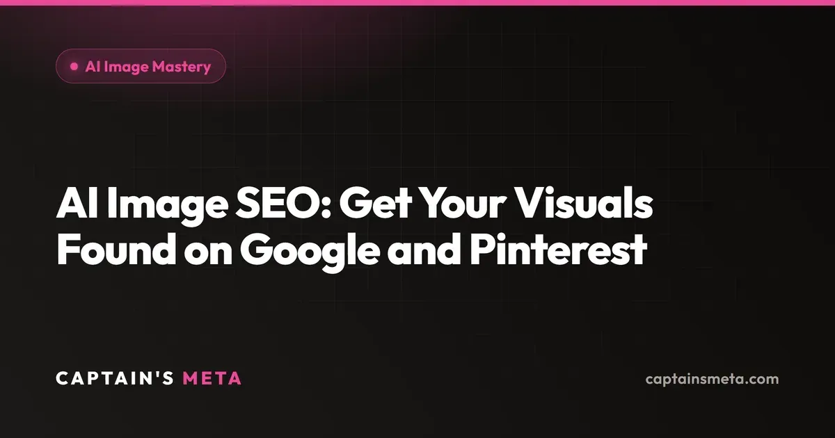 AI Image SEO: Get Your Visuals Found on Google and Pinterest