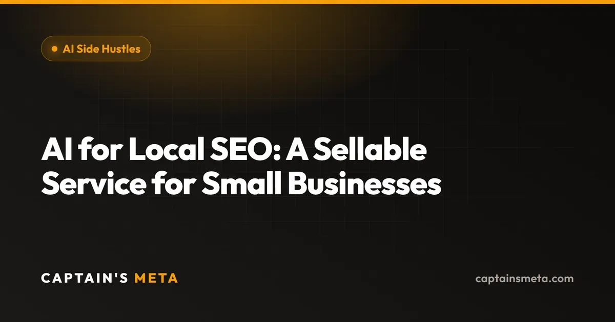 AI for Local SEO: A Sellable Service for Small Businesses