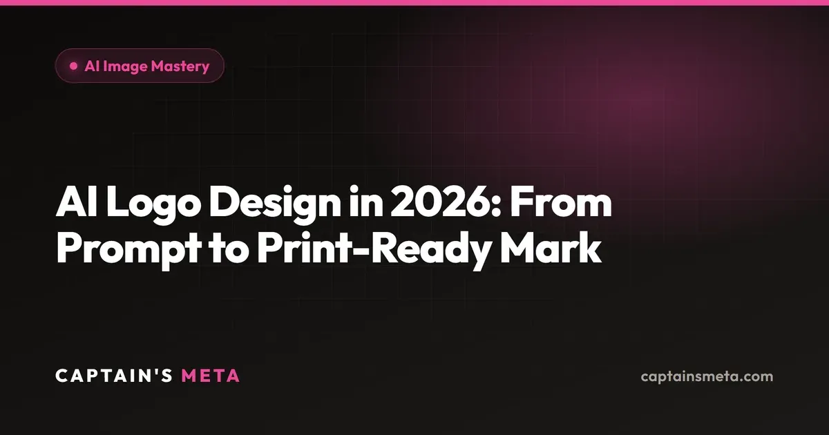 AI Logo Design in 2026: From Prompt to Print-Ready Mark