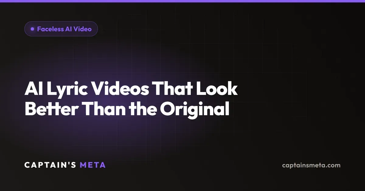 AI Lyric Videos That Look Better Than the Original