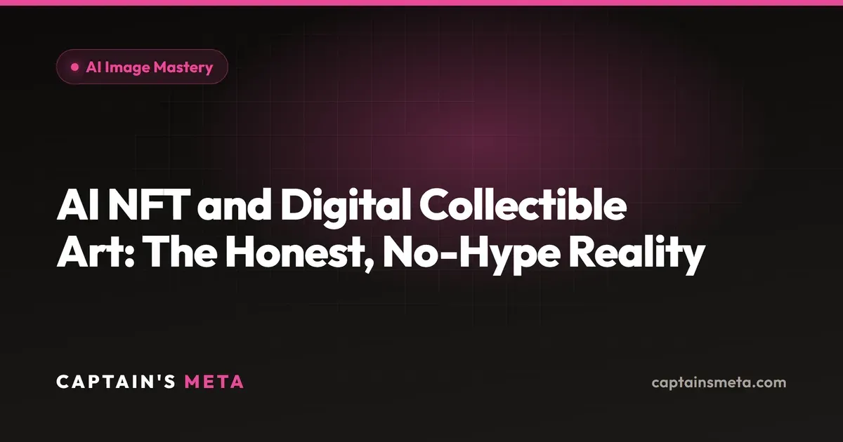 AI NFT and Digital Collectible Art: The Honest, No-Hype Reality