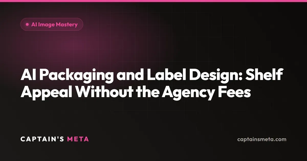 AI Packaging and Label Design: Shelf Appeal Without the Agency Fees
