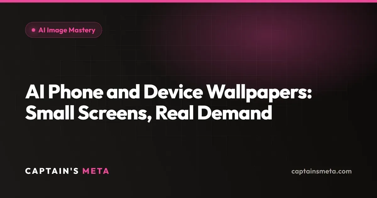 AI Wallpaper Generator: How to Make Phone Wallpapers That Actually Fit