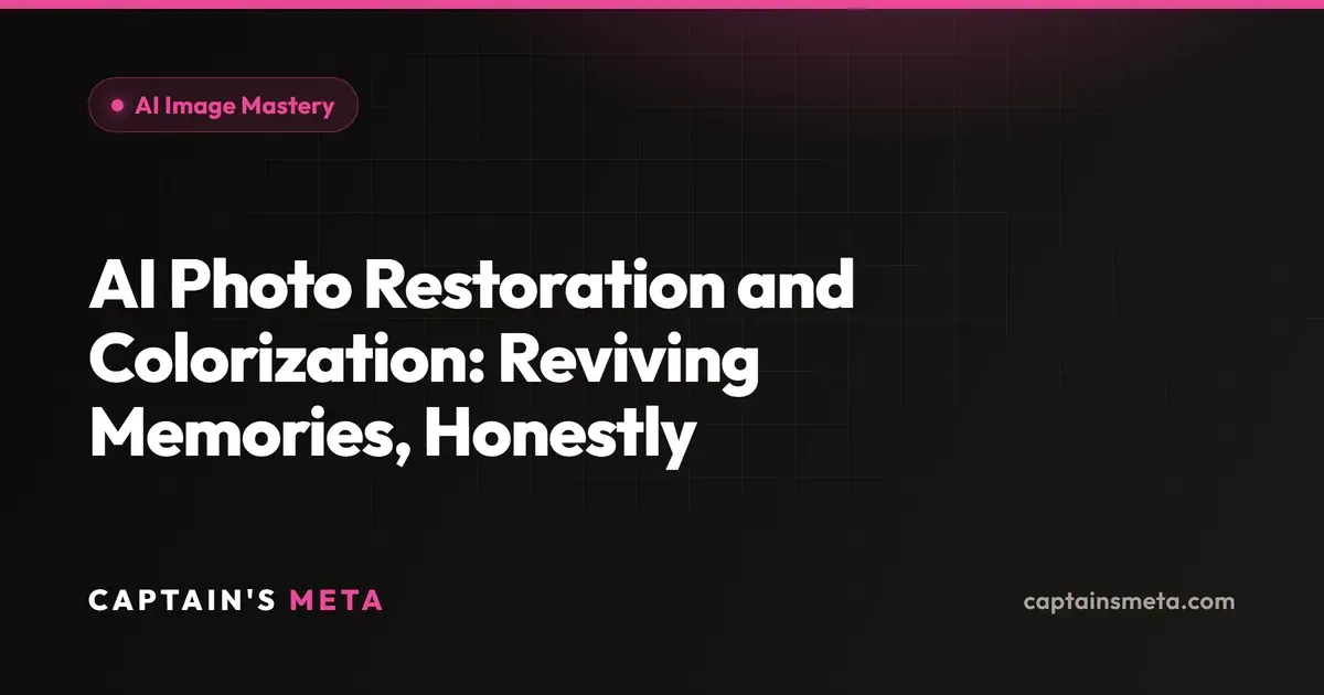 AI Photo Restoration and Colorization: Reviving Memories, Honestly