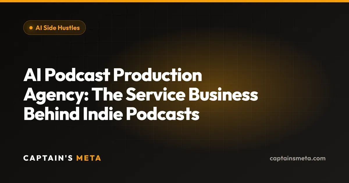 AI Podcast Production Agency: The Service Business Behind Indie Podcasts