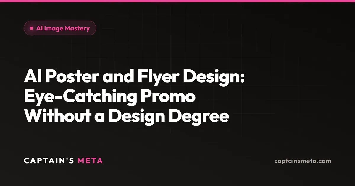 AI Poster and Flyer Design: Eye-Catching Promo Without a Design Degree