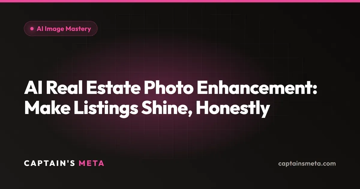 AI Real Estate Photo Enhancement: Make Listings Shine, Honestly