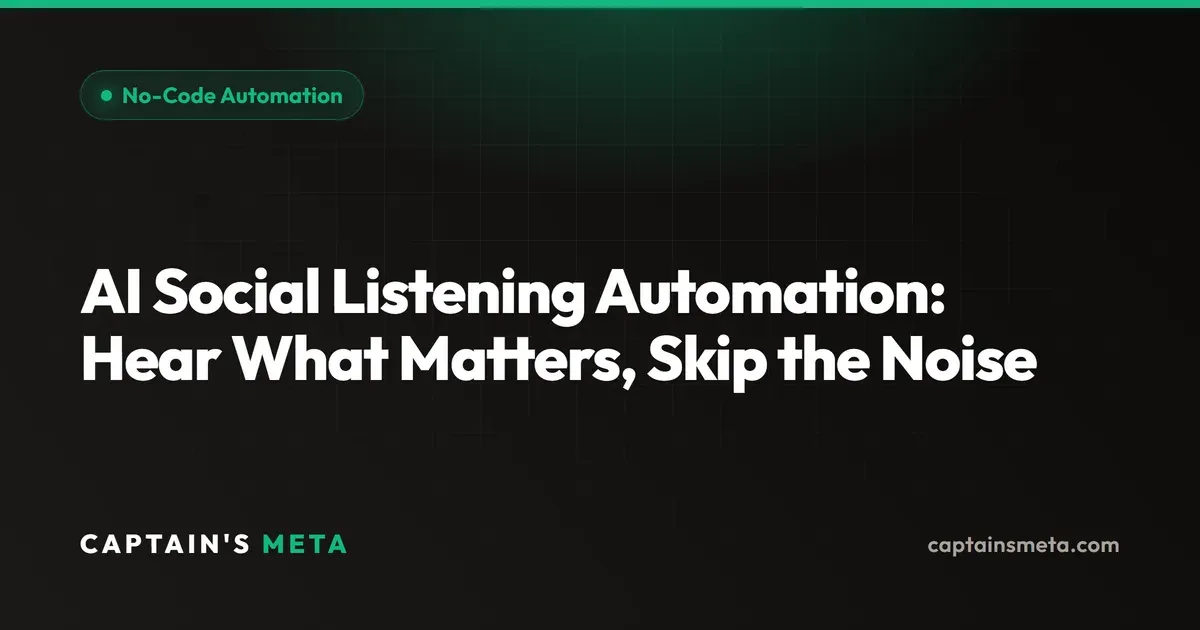 AI Social Listening Automation: Mentions, Trends, and Opportunities