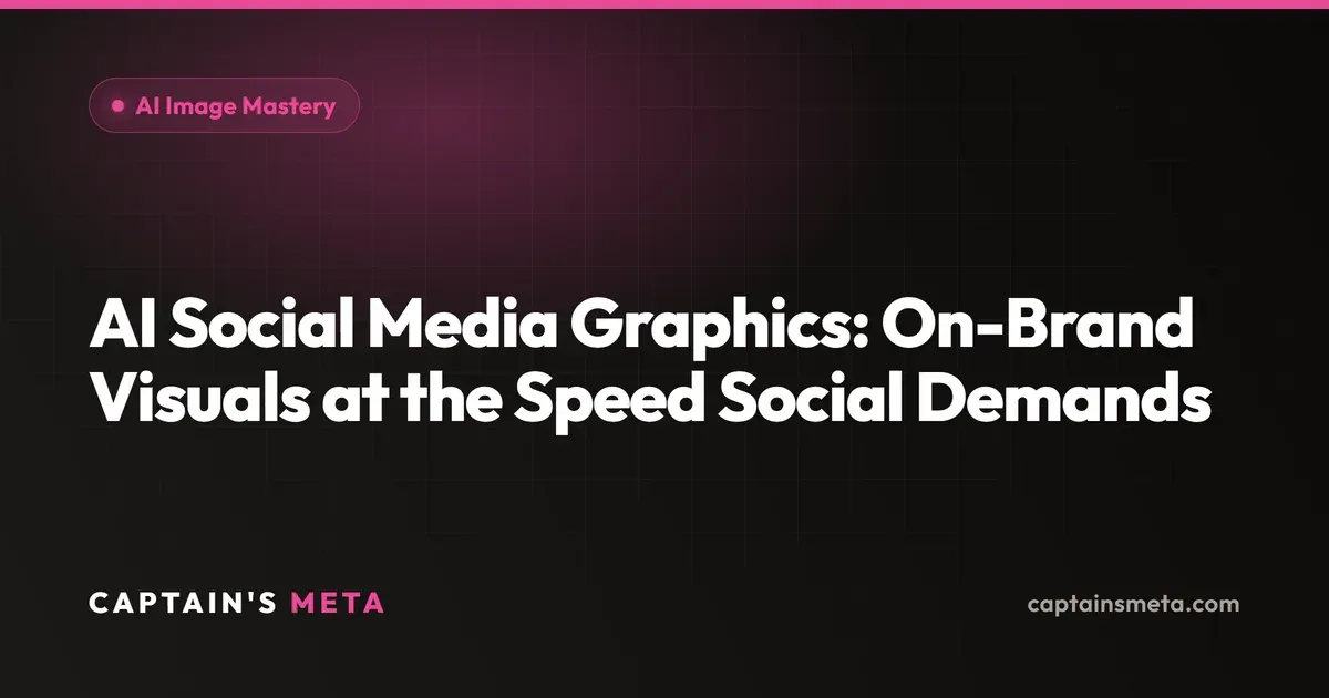 AI Social Media Graphics: On-Brand Visuals at the Speed Social Demands