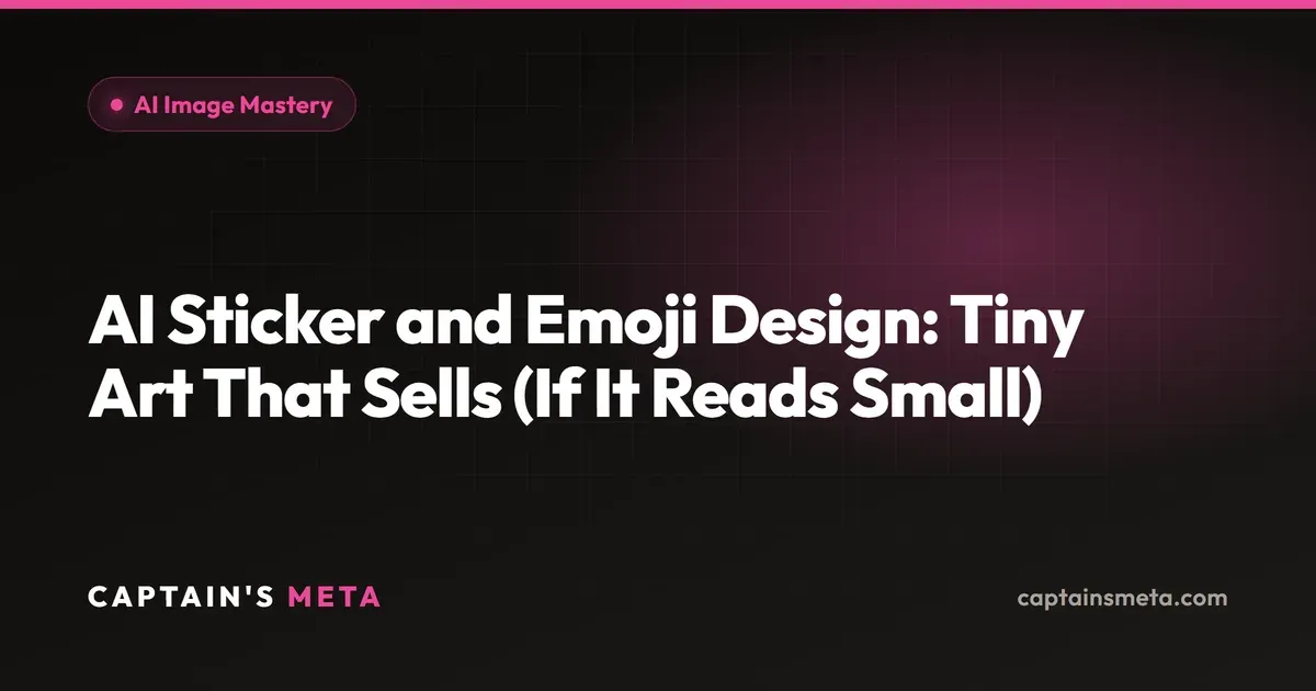 AI Sticker and Emoji Design: Packs That Read Small and Stand Out
