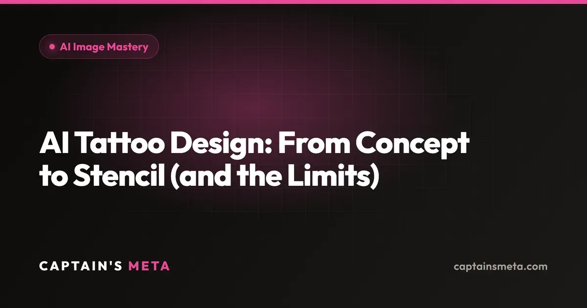AI Tattoo Design: From Concept to Stencil (and the Limits)