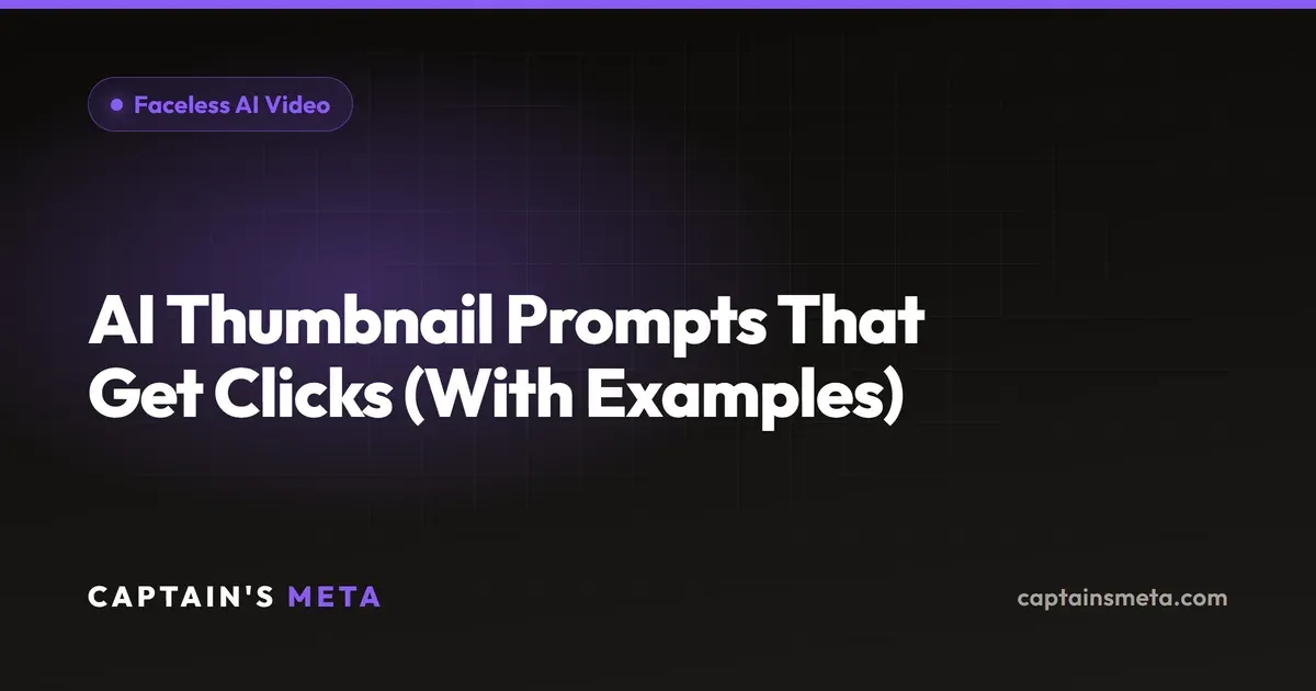 AI Thumbnail Prompts That Get Clicks (With Examples)