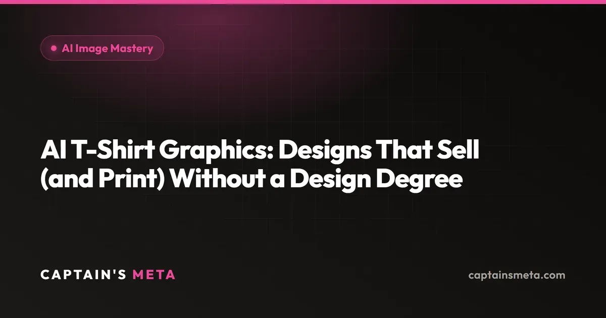AI T-Shirt Graphics: Designs That Sell (and Print) Without a Design Degree