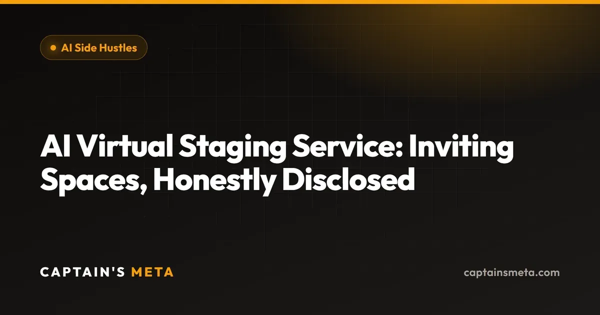 AI Virtual Staging Service: Inviting Spaces, Honestly Disclosed