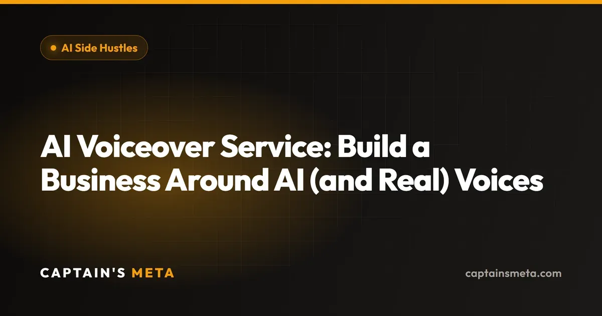 AI Voiceover Service: Build a Business Around AI (and Real) Voices