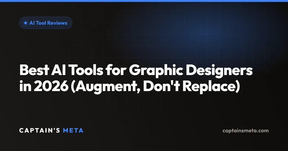Best AI Tools for Graphic Designers in 2026 (Augment, Don't Replace)