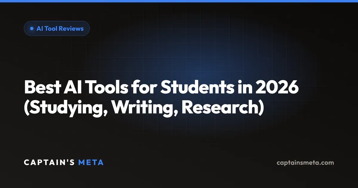 Best AI Tools for Students in 2026 (Studying, Writing, Research)