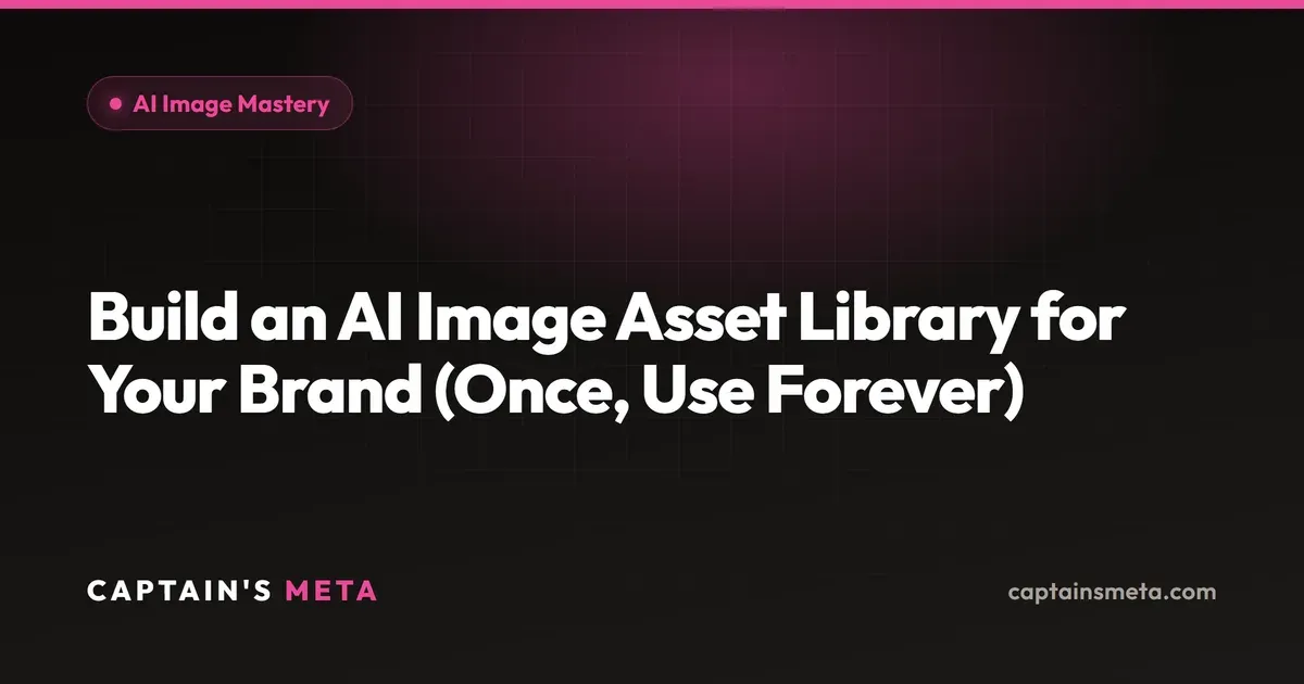 Build an AI Image Asset Library for Your Brand (Once, Use Forever)