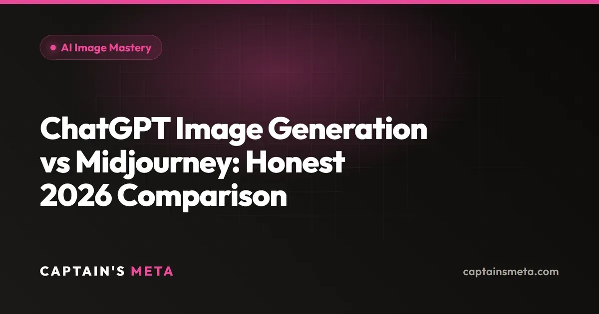 ChatGPT Image Generation vs Midjourney: Honest 2026 Comparison