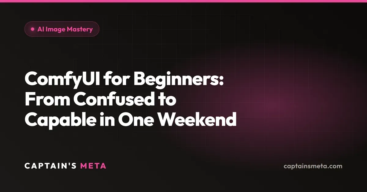 ComfyUI for Beginners: From Confused to Capable in One Weekend
