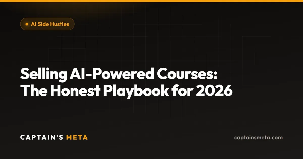 Selling AI-Powered Courses: The Honest Playbook for 2026