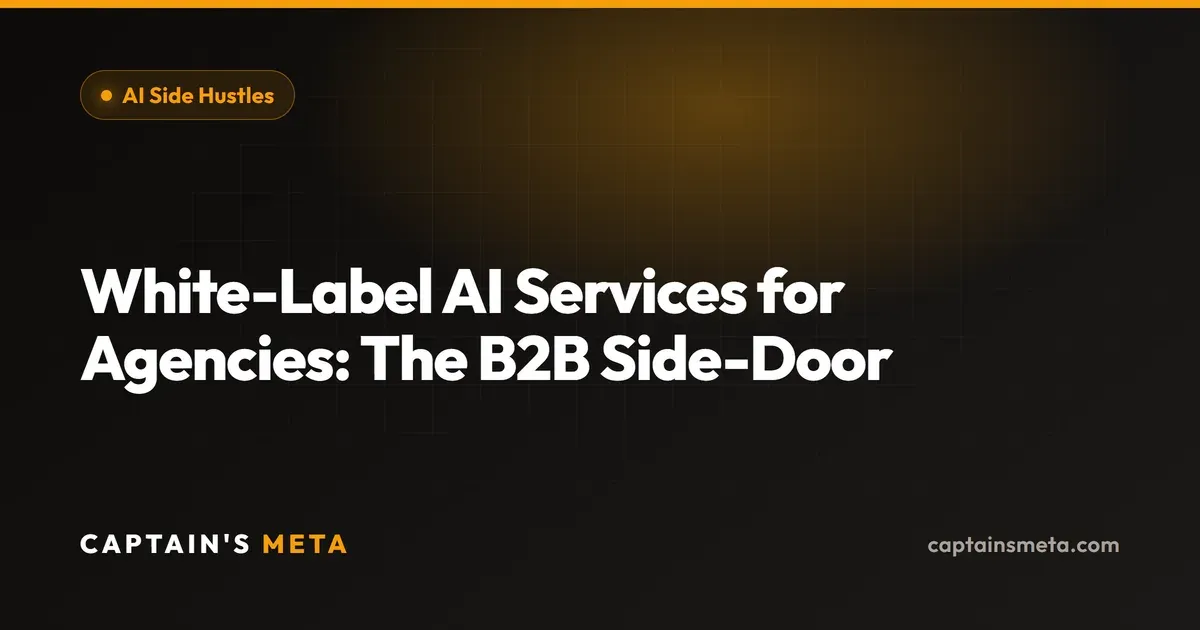 White-Label AI Services for Agencies: The B2B Side-Door